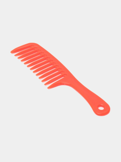 Расческа крупными зубьями, большим шагом (Оранжевая)