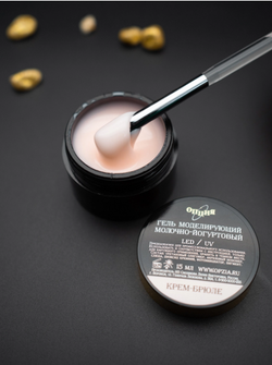 Опция Гель моделирующий цветной Крем-Брюле самовыравнивающийся, 15мл3