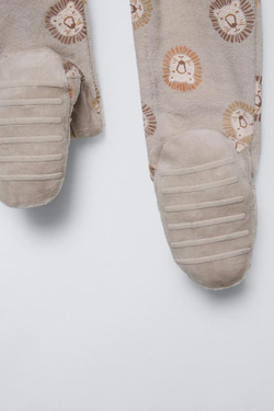 ZARA КОМБИНЕЗОН ИЗ ВЕЛЮРА С БАНТИКАМИ, РЫЖЕВАТО-КОРИЧНЕВЫЙ