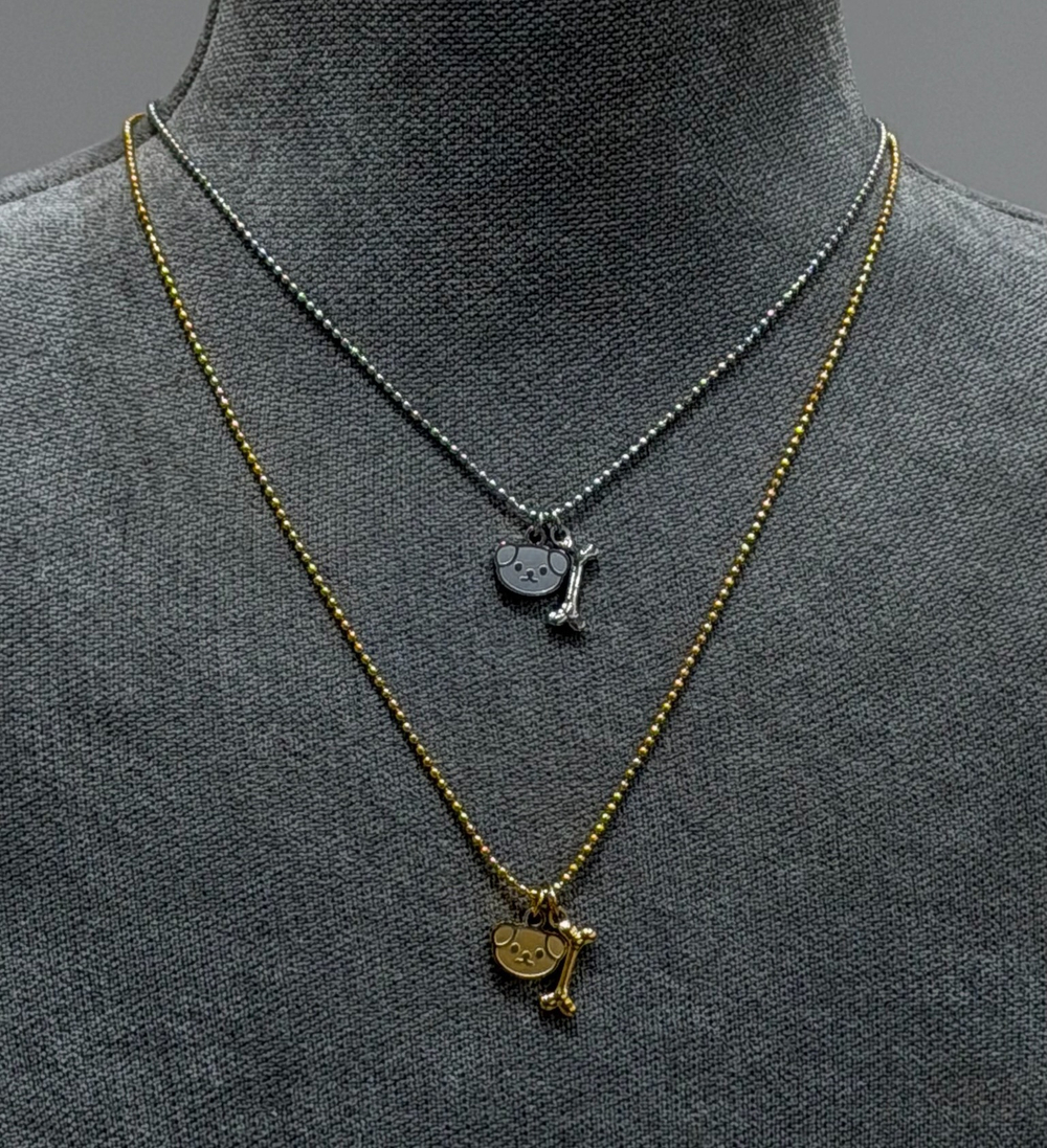 Цепочка I love dogs gold