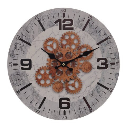 GAEM Часы настенные декоративные, L33,5 W4 H33,5 см, (1xAA не прилаг.)