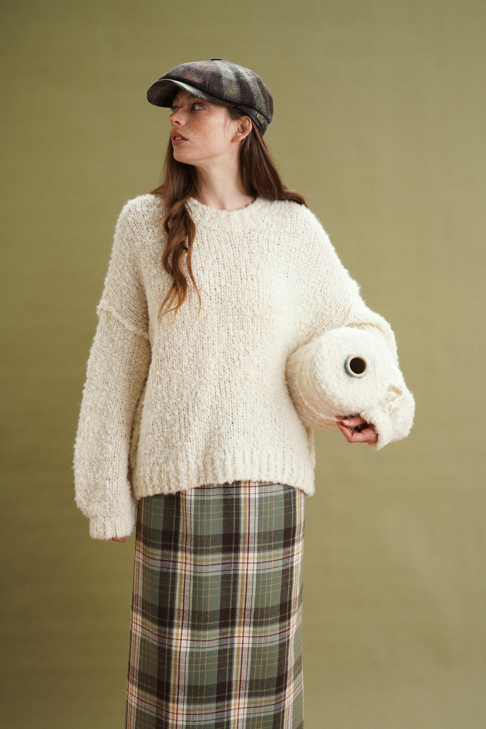 Свитер "Тедди" молочного цвета