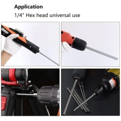 Набор бит, длинный, магнитный набор бит, 20 шт., шлицевые биты, шестигранник 1/4 дюйма