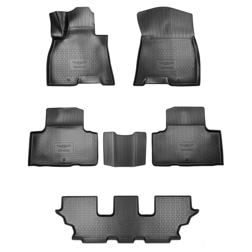 Ковры в салон Norplast для Genesis GV80 I (2020-), 7 мест, Черный, арт.NPA11-C305-451