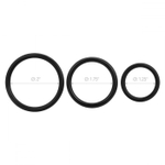 Фиолетовый ребристый вибрострапон Pegasus - 14 см. (Цвет: фиолетовый)