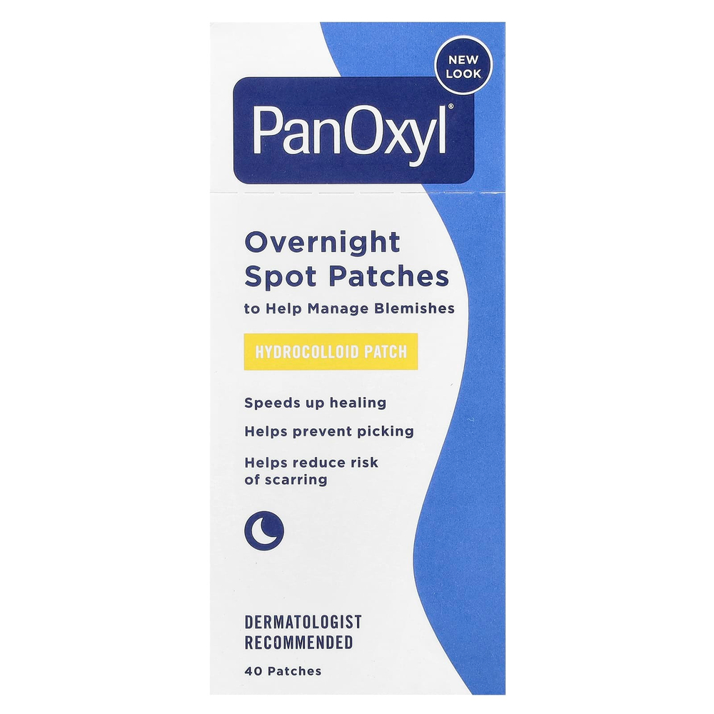 PanOxyl, ночные патчи для точечного применения, 40 патчей