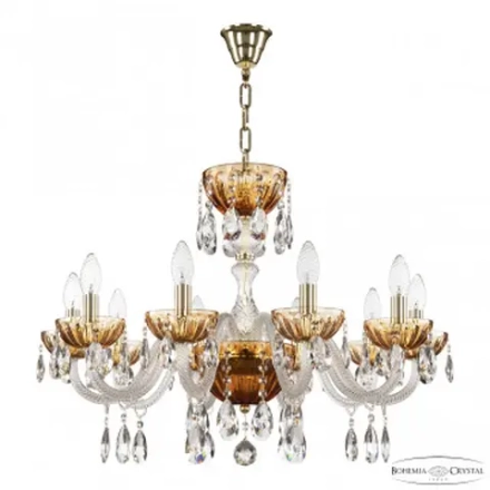 Подвесная люстра Bohemia Ivele 5417/10/240 G Amber/M-1H