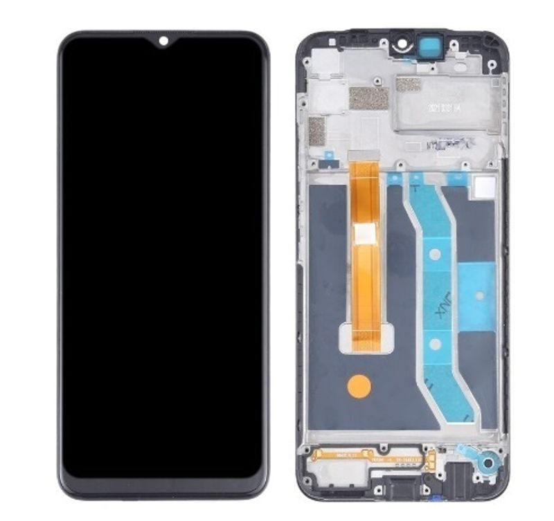 Дисплей для Realme C11 в сборе с тачскрином на рамке (Black)