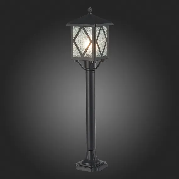 SL084.415.01 Светильник уличный наземный ST-Luce Черный/Черный, Прозрачный E27 1*60W LORNE