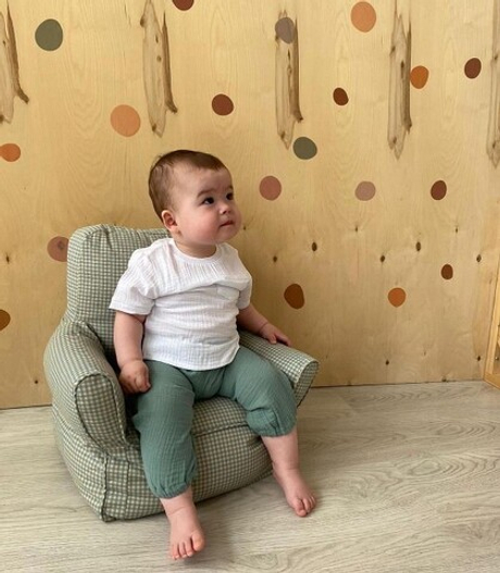 Муслиновые штанишки хаки