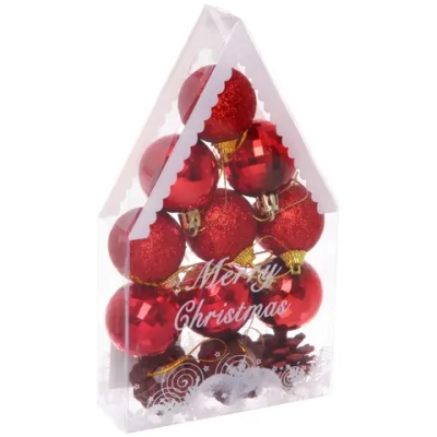 Набор украшений «Домик желаний» 4 см, Красный