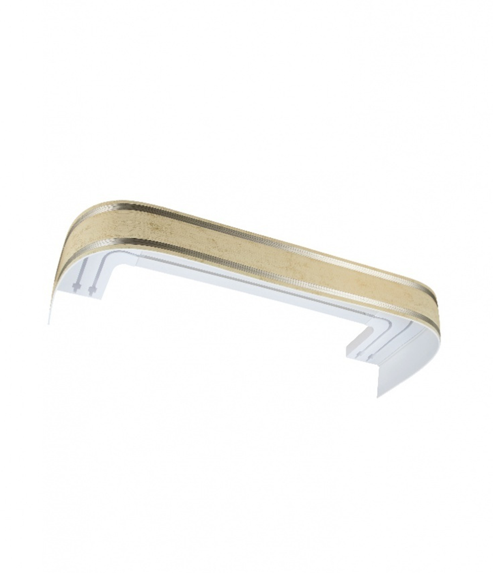 Пластиковый карниз Legrand 2-х рядный Лайн 2400 мм