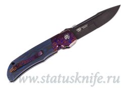Нож CKF/Terzuola Eagle Rock S90V синий карбон, тимаскусфотография - 5