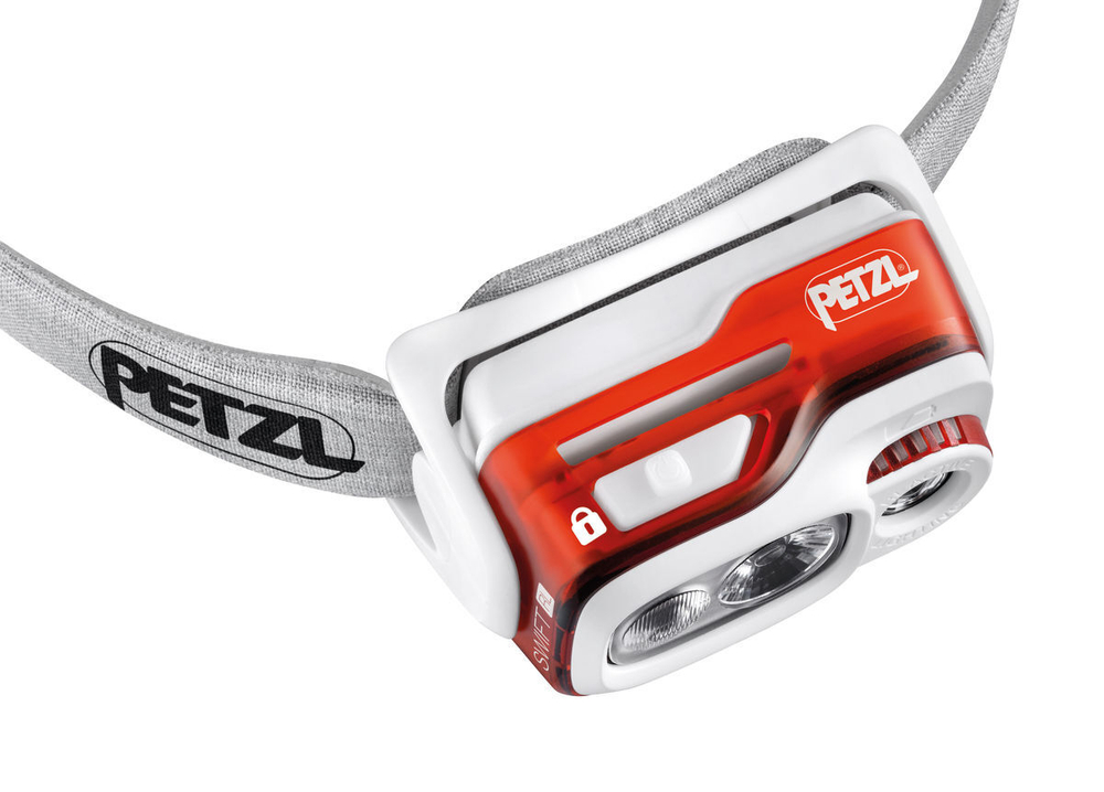Фонарь светодиодный налобный Petzl Swift RL оранжевый, 900 лм, аккумулятор