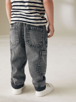 Джинсы карго для мальчика Next 610-316, Черный