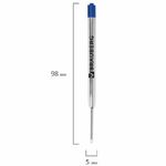 Стержень шариковый объемный Brauberg, синий, 98мм, 0.5мм, металлический корпус