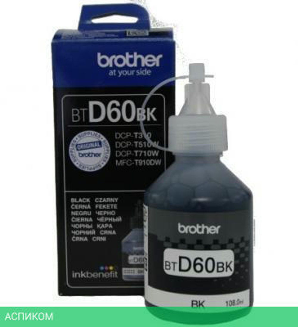 Чернила Brother BTD60BK черный