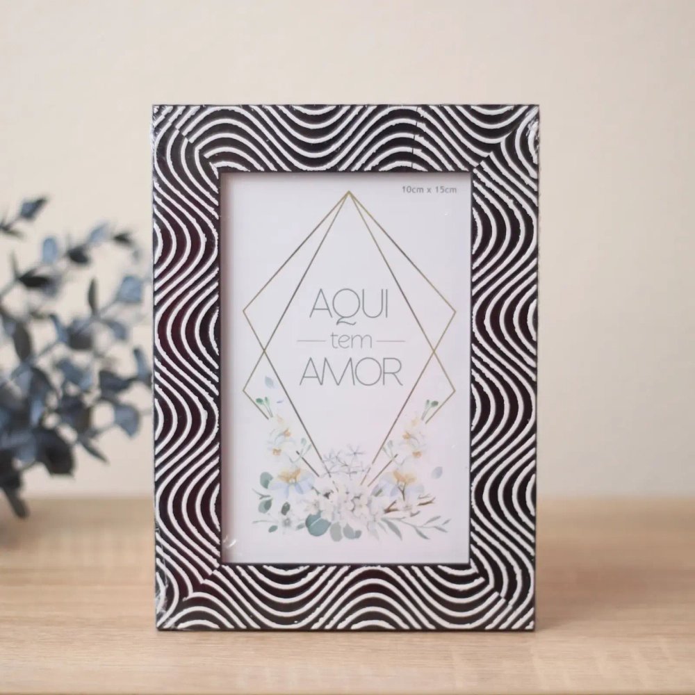 Фоторамка 10*15см «Верона» черный, пластик