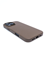 Кожаный чехол Leather Case iPhone 16 Pro MAX Taupe Бежевый