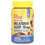 Sundance Vitamins, Жевательные мармеладки с мелатонином, натуральное ягодное ассорти, 60 веганских жевательных таблеток (5 мг в 1 жевательной мармеладке)