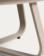 Уличный столик Tamaris из алюминия цвета таупе Ø80 см