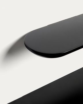 Комплект из 2 полок Arely из МДФ с черным лаковым покрытием, 35 см/55 см