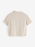 Рубашка с коротким рукавом для мальчика Next AB6-486, Бежевый