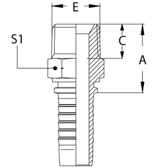 Фитинг DN 20 NPTF 3/4