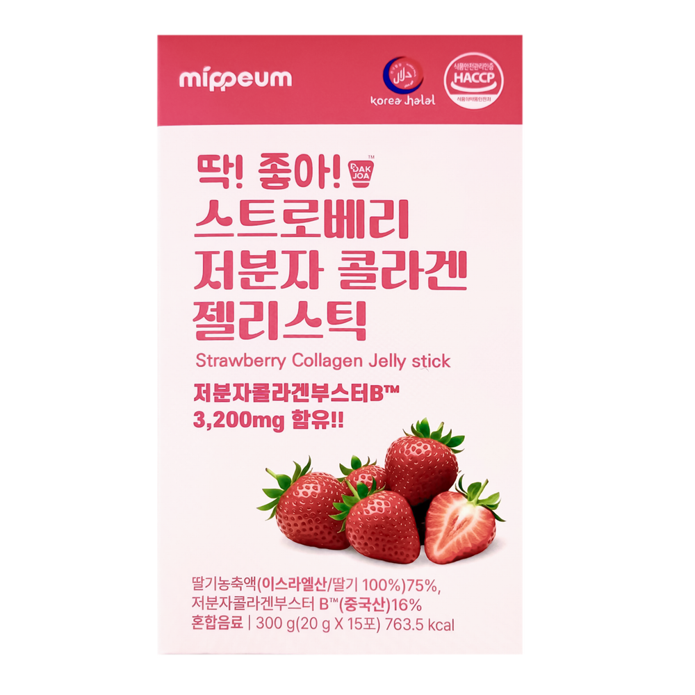 Mippeum Dak Joa Strawberry Collagen Jelly Stick 15шт