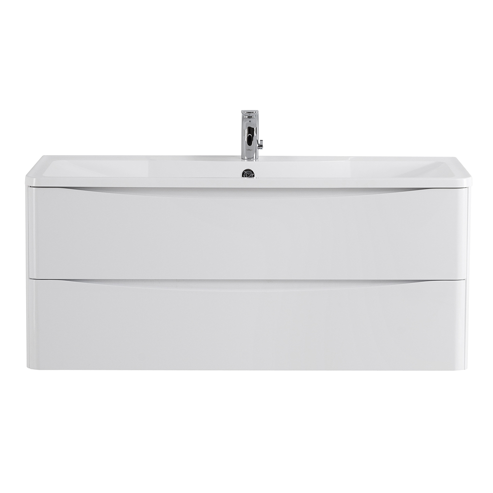 Тумба подвесная под раковину BelBagno ACQUA-1200-2C-SO-BL 120 см Bianco Lucido