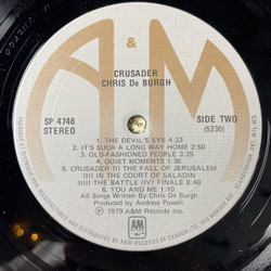 Винтажная виниловая пластинка LP Chris De Burgh Crusader (Canada 1979)