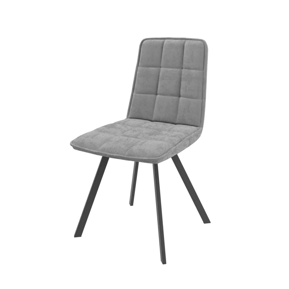 Стул ROM D-R, b22 GREY LUX/ЧЕРНЫЙ