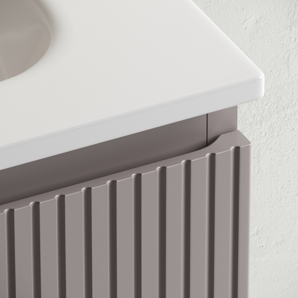 Тумба подвесная под раковину Sancos Snob T, Doha Soft 590х445х500