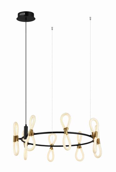 8379MDM-8 BK+GD BLACK+WHITE (1) Люстра NW