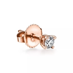 Серьги из розового золота 18k с бриллиантами 💎Tiffany Solitaire
