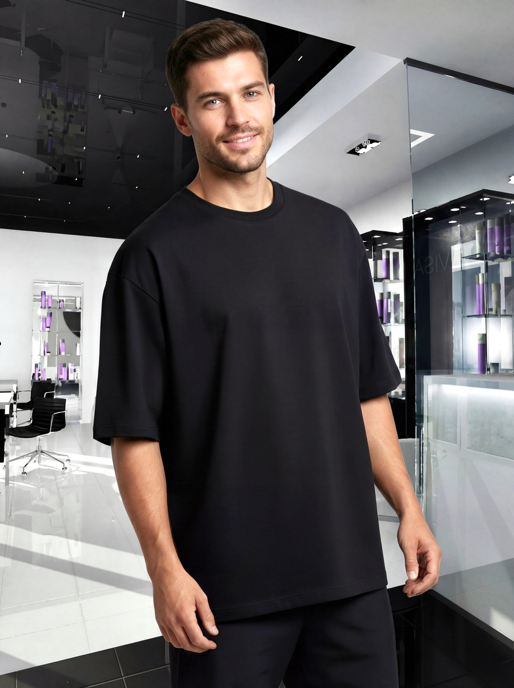 Футболка мужская оверсайз для парикмахера