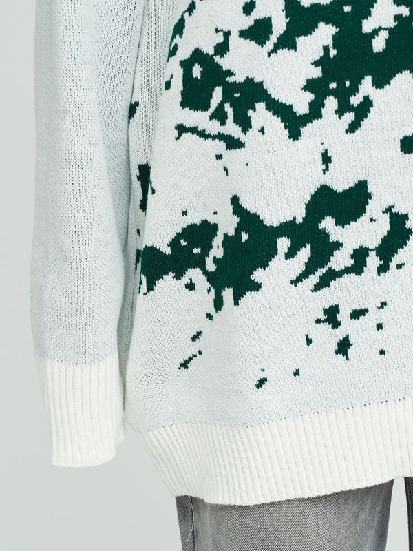 Свитер оверсайз Горы молочный - фото 16