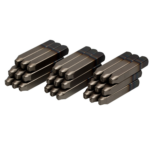 KING TONY (11527SQ05) Набор ударных клейм 5 мм, буквы-латиница, 27 предметов, хвостовик HRC 40