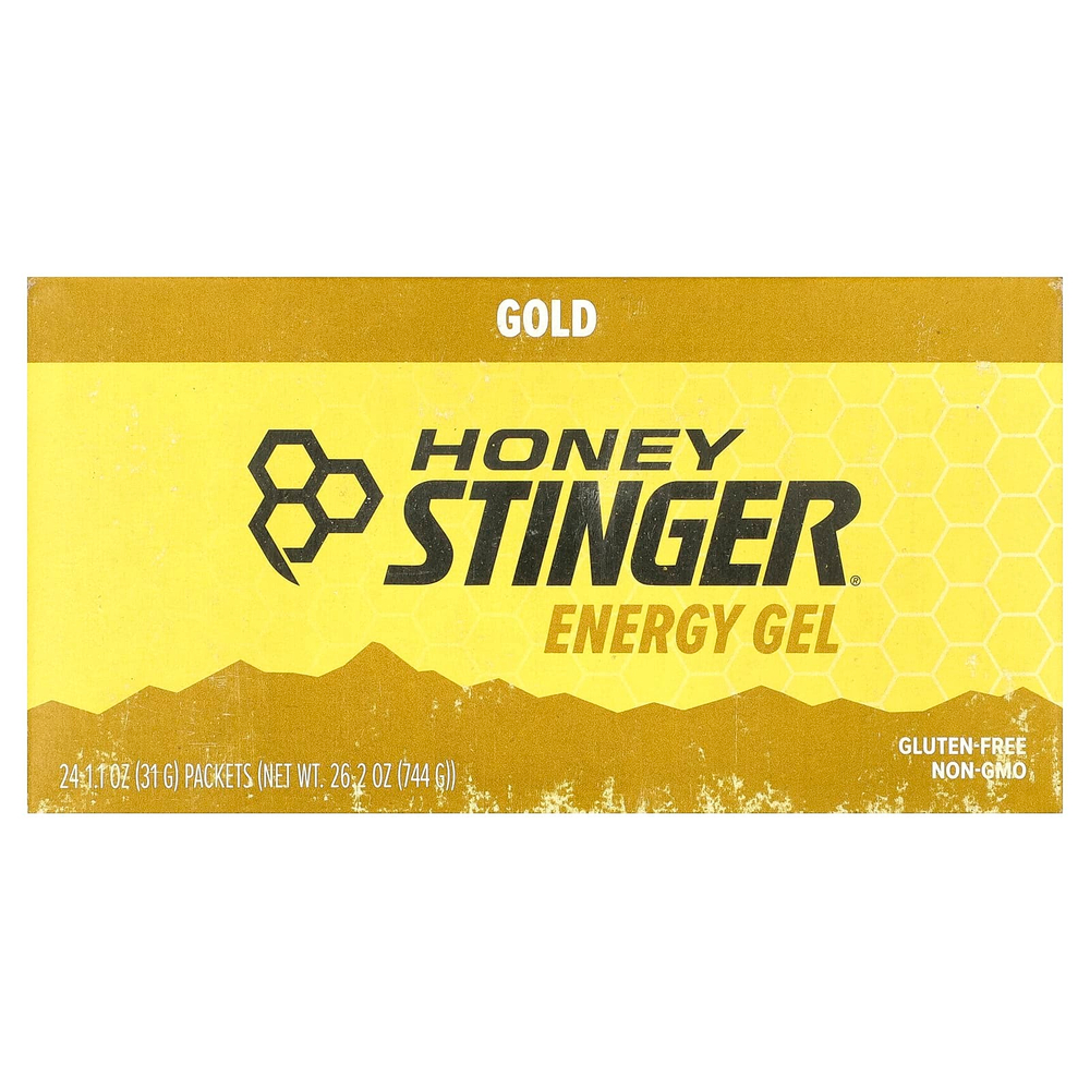 Honey Stinger, Энергетический гель, золото, 24 пакетика по 31 г (1,1 унции)