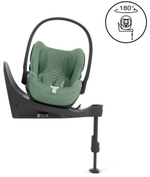 Коляска Cybex Balios S Lux TPE complete Cloud T Leaf Green Plus Base T 4 в 1 Stormy Blue с дождевиками