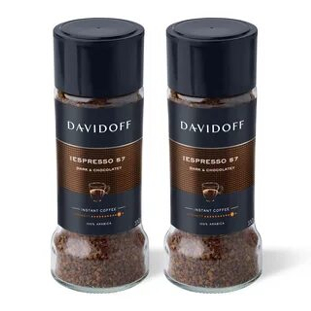 Кофе растворимый Davidoff Espresso 57, 100 г стеклянная банка (Давидоф) х 2 шт