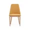 Стул Rosie желтый с ножками из массива ясеня