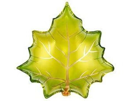 Лист кленовый зеленый. Фольга 58см