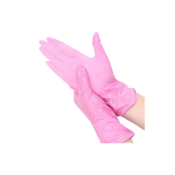 Нитриловые перчатки FOXY розовые M (50 пар)