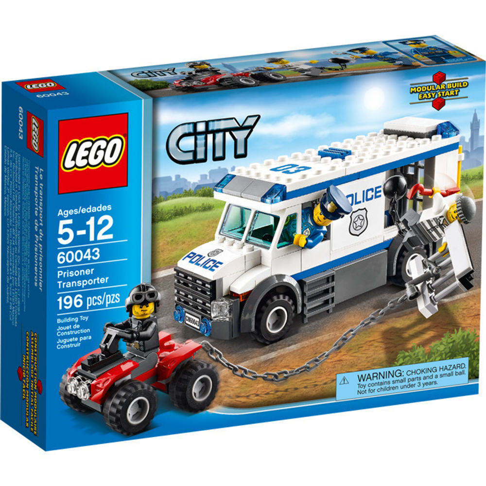 LEGO City: Автомобиль для перевозки заключённых 60043 — Prisoner Transporter — Лего Сити Город