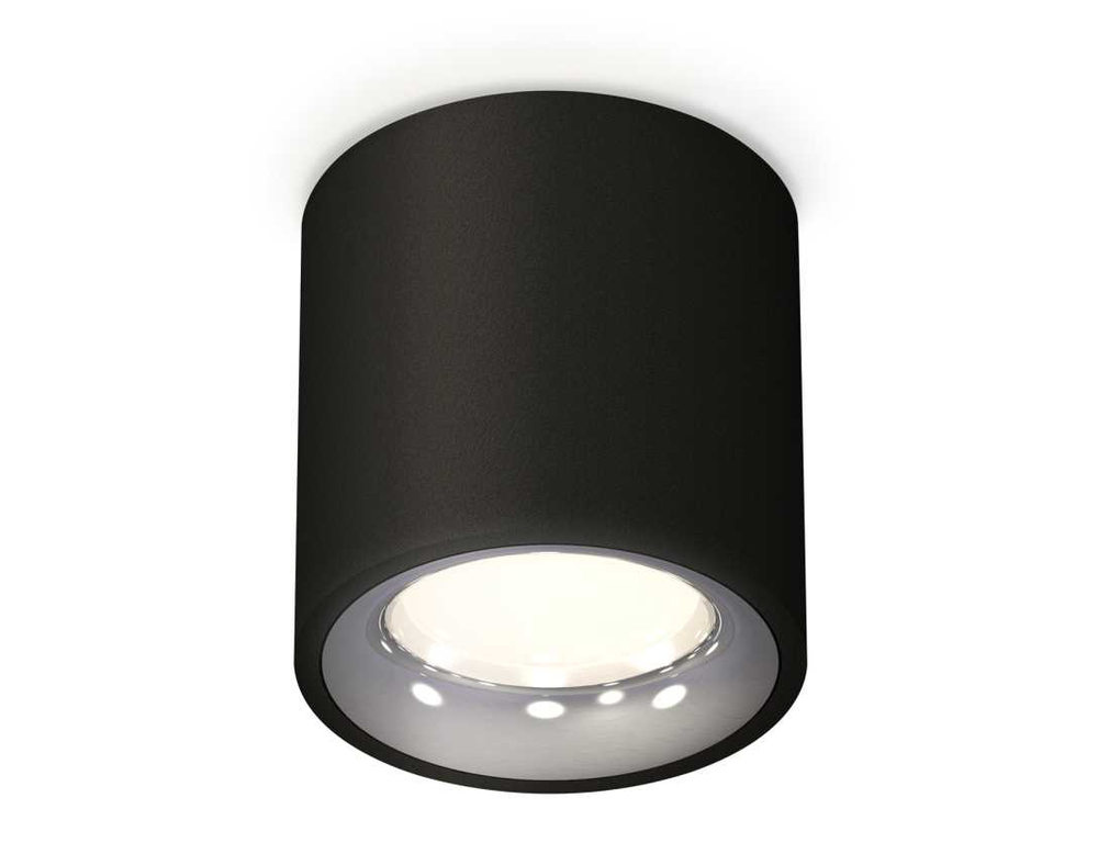 Комплект накладного светильника Ambrella light Techno Spot XS7532022 SBK/PSL черный песок/серебро полированное (C7532, N7012)