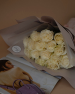 Букет 15 белых роз #31