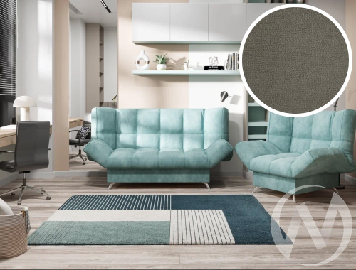 Диван прямой Клик-Кляк 8 ДК (SELFIE Smoke; 3 категория)