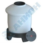 Емкость цилиндрическая 890 л с на подставке с дыхательным клапаном Анион 890 л. вертикальная (1170x1170x1560см;белый) - арт.559491