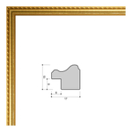 Фоторамка 30х40 золотая, фактура узор, арт. 3040.695365